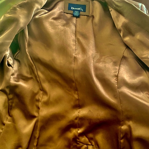 🤎DENIM & Co.🤎 LEATHER BLAZER COAT JACKET NWOT❣️ - Picture 4 of 6